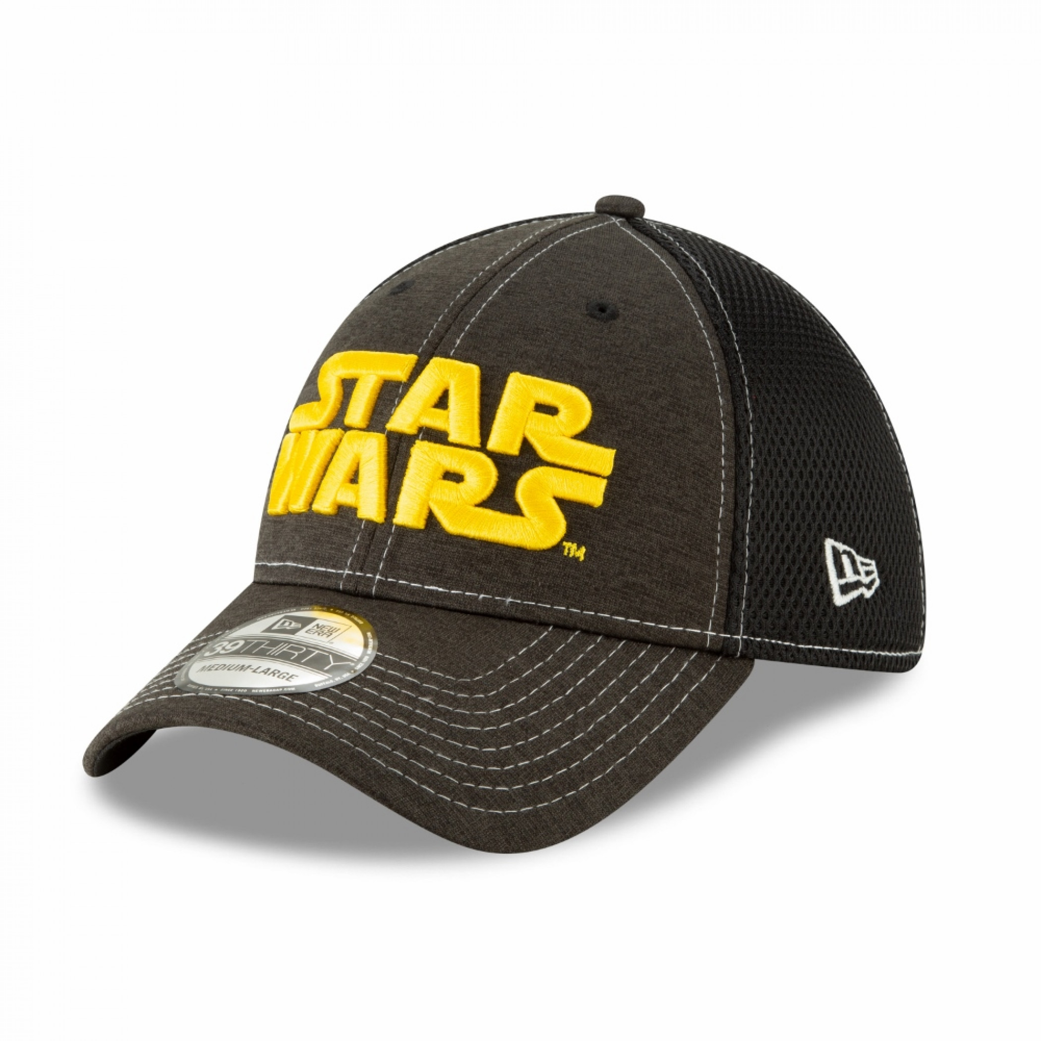 Star Wars Title Text Heathered New Era 39Thirty Fitted Hat